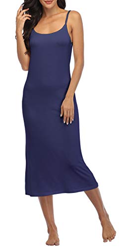 Summienlink Damen-Nachthemd, Unterkleid, sexy, lang, ärmellos, Cami-Kleid, Blau, L Summienlink Damen-Nachthemd, Unterkleid, sexy, lang, ärmellos, Cami-Kleid, Blau, L von Summienlink