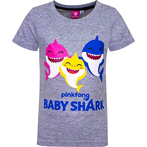 Baby shark - t-shirt baby shark estate 2021 - 5-6-anni - grigio1 von Sun City