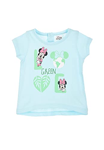 Minnie Mouse Kinder Mädchen T-Shirt Oberteil Kurzarm (92, Blau) von Sun City