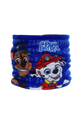 Sun City Paw Patrol Kinder Jungen Schal Schlauchschal Loop Great Job Fleece Chase Marshall (Blau), Einheitsgröße von Sun City