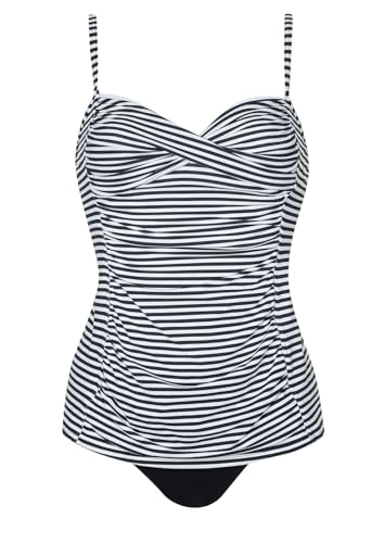 Sunflair Tankini Tankini-Set - Tankini mit verstellbaren Trägern und klassischem Schwarz-Weiß-Design - mit Schalen und verstellbaren Trägern - klassischer breiter Slip von Sunflair