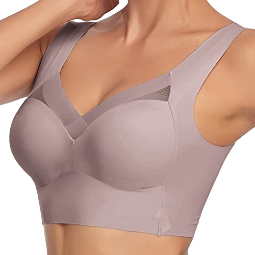 Original BH, Wmbra BH Original, Comfy Haltungskorrektur BH, Comfy BH mit Elastisch Breite Schultergurte Elegant Sexy Kreuzausschnitt Bequem Sport-BHS von Sunggoko