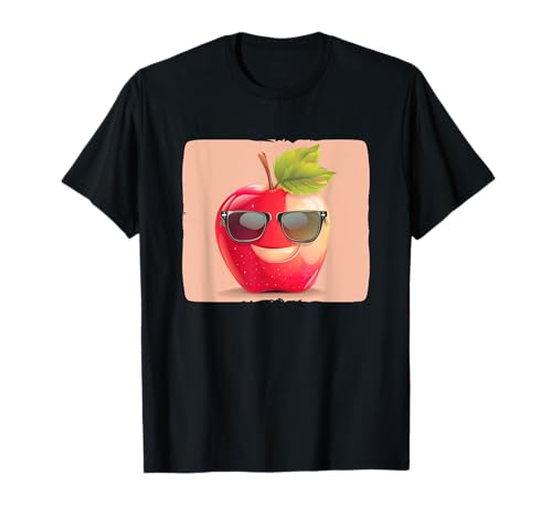Rot bespectacled Apple Face Outfit für Jungen und Mädchen T-Shirt Rot bespectacled Apple Face Outfit für Jungen und Mädchen T-Shirt von Sunglasses Apple