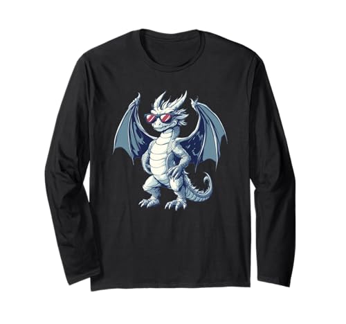 Cooles Drachen mit Sonnenbrille Kostüm für Jungen und Mädchen Langarmshirt Cooles Drachen mit Sonnenbrille Kostüm für Jungen und Mädchen Langarmshirt von Sunglasses Dragon