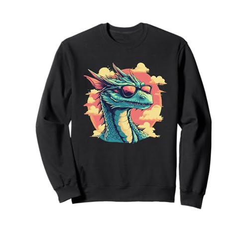Cooles Drachengesicht mit Sonnenbrille Kostüm für Erwachsene und Kinder Sweatshirt Cooles Drachengesicht mit Sonnenbrille Kostüm für Erwachsene und Kinder Sweatshirt von Sunglasses Dragon