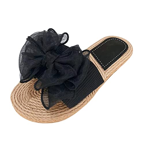 Sandalen Damen mit Absatz Frauen Bunte Blumen Flache Bunte Blumen Strand Hausschuhe Slip On Mode Hausschuhe Flache Offene Spitze Sommer Lässige Mode Sandalen Strand Hausschuhe Schuhe Damen in von Sunnyuk