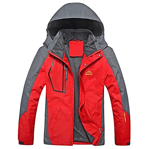 Sunnyuk Regenjacke Herren Fahrrad Outdoor Regenbekleidung Jacken Outdoorjacke Winddicht Sportlich Sportjacke Softshelljacke Fahrradjacke Große Größen Leichte Wandernjacke Herrenjacken Windjacke von Sunnyuk