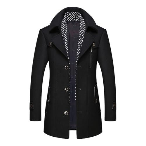 Sunnyuk Wintermantel Herren Kurz, Wintermantel Herren Slim Fit Zweiteiliger Mantel für Business Freizeit Wollmantel mit Stehkragen Peacoat Warmer Integrierter Innenjacke Kurzmantel Herrenmäntel Sunnyuk Wintermantel Herren Kurz, Wintermantel Herren Slim Fit Zweiteiliger Mantel für Business Freizeit Wollmantel mit Stehkragen Peacoat Warmer Integrierter Innenjacke Kurzmantel Herrenmäntel von Sunnyuk