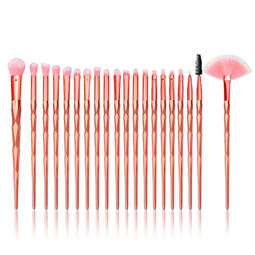 20 Stück Make Up Pinsel Set, Professionelles Kosmetik Pinsel Werkzeuge mit Foundation Gesichtspinsel Lidschattenpinsel Augenpinsel Lippenpinsel Eyeliner Augenbraue Bürste Erröten Concealer Pinsel von Sunshine smile