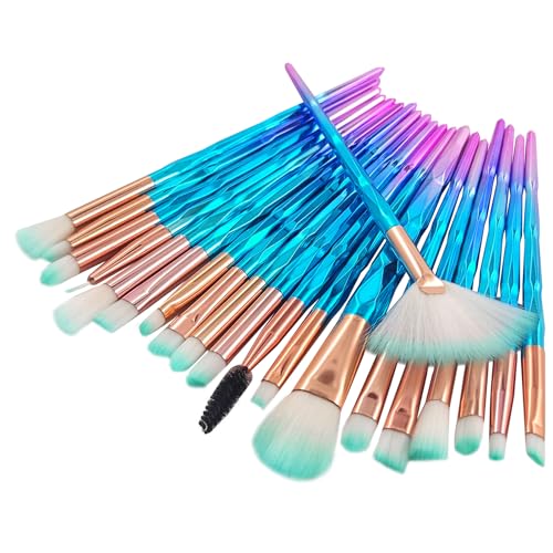 20 Stück Make Up Pinsel Set, Professionelles Kosmetik Pinsel Werkzeuge mit Foundation Gesichtspinsel Lidschattenpinsel Augenpinsel Lippenpinsel Eyeliner Augenbraue Bürste Erröten Concealer Pinsel von Sunshine smile