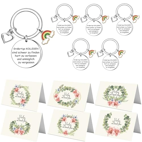 6 Stück Abschiedsgeschenk Kollegen Schlüsselanhänger mit Grußkarte Umschlag,Kleine Geschenke Abschied Kollegen,Beste Kollegin Geschenk,Danke Geschenke Kollegen,Abschiedsgeschenk Kollegen Jobwechsel 6 Stück Abschiedsgeschenk Kollegen Schlüsselanhänger mit Grußkarte Umschlag,Kleine Geschenke Abschied Kollegen,Beste Kollegin Geschenk,Danke Geschenke Kollegen,Abschiedsgeschenk Kollegen Jobwechsel von Sunwuun