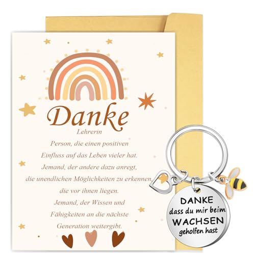 Sunwuun Abschiedsgeschenk Erzieherin,Abschiedsgeschenk Kindergarten,Schlüsselanhänger mit Grußkarte und Umschlag,Abschiedsgeschenk Lehrerin,Erzieherin Geschenk,Kita Abschiedsgeschenk für Erzieher Sunwuun Abschiedsgeschenk Erzieherin,Abschiedsgeschenk Kindergarten,Schlüsselanhänger mit Grußkarte und Umschlag,Abschiedsgeschenk Lehrerin,Erzieherin Geschenk,Kita Abschiedsgeschenk für Erzieher von Sunwuun
