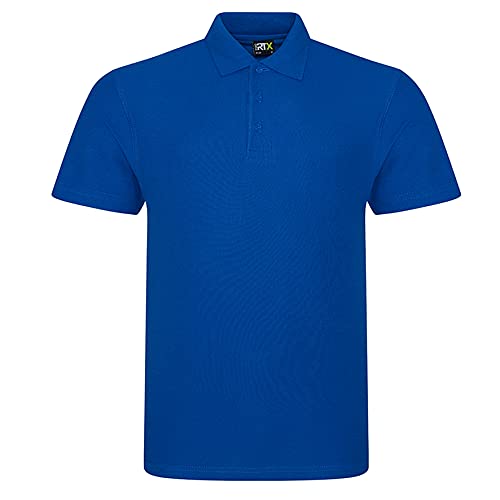 Klassisches Poloshirt für Herren, kurzärmelig, einfarbig, für Arbeit, Sport, robust, für Gartenarbeit und Bauarbeiten, tolles Weihnachts- oder Geburtstagsgeschenk für jeden Bauarbeiter, königsblau, L von Super Lemon