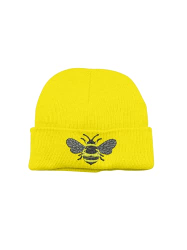 Super Lemon Bumble Bee Beanies Wintermütze Bumble Bee Bommelmütze Gelb, gelb, Einheitsgröße von Super Lemon