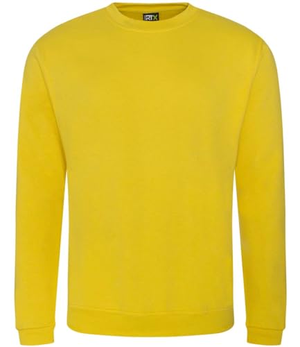 Super Lemon Herren-Sweatshirt, Unisex, langärmelig, einfarbig, lässig, Arbeit, Sport, Gartenarbeit, Bauarbeiten, Weihnachten, Bauarbeiter, Elektriker, gelb, XXXXL von Super Lemon