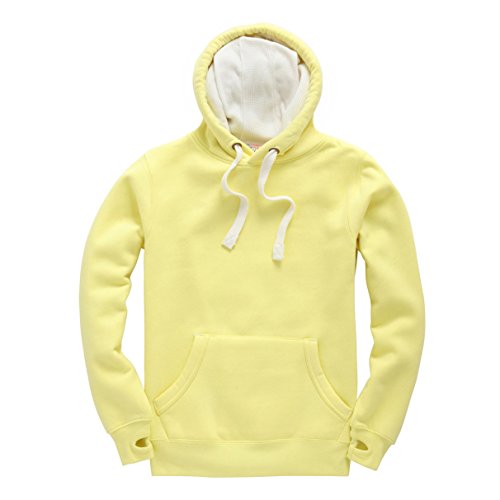 Super Lemon Hochwertiger Kapuzenpullover mit Pfirsich-Finish, Loungewear, Arbeitskleidung, modisches Geschenk, Geburtstag, zitronengelb, XL von Super Lemon