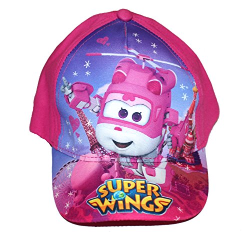 Super Wings Mädchen Cap Kappe Schirmmütze (54, Rosa) von Super Wings