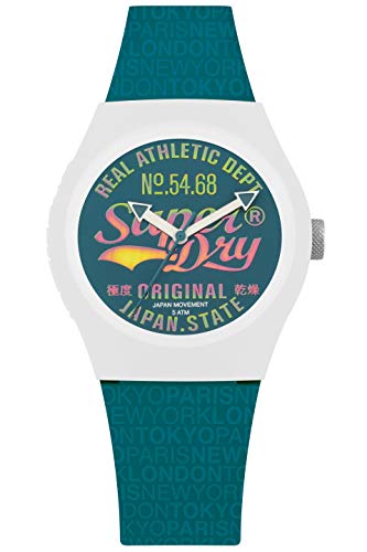 Superdry Damen Analog Quarz Uhr mit Silikon Armband SYL249AU von Superdry