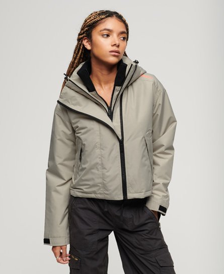 Superdry Women's Code SD-Windcheater Jacke Grau - Größe: 36 von Superdry