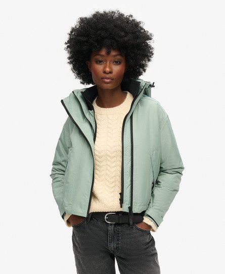 Superdry Women's Code SD-Windcheater Jacke Grün - Größe: 42 von Superdry