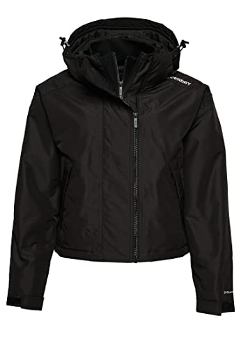 Superdry Damen SD-Windcheater Jacke Schwarz Raster/Weiß 36 von Superdry