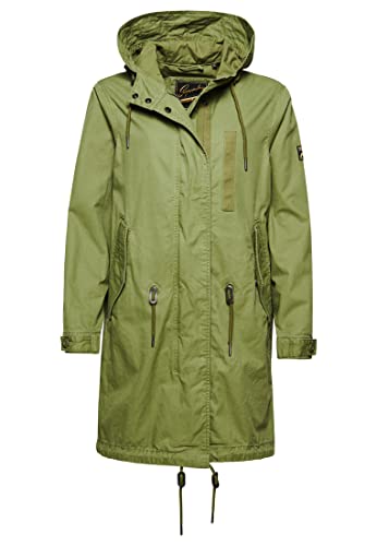 Superdry Damen Field Parka Baby Jacke, Vintage Khaki, 36 von Superdry