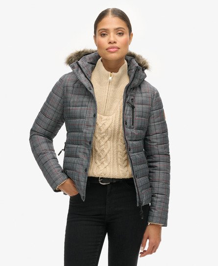 Superdry Women's Fuji Tweed-Jacke Bunt - Größe: 36 von Superdry