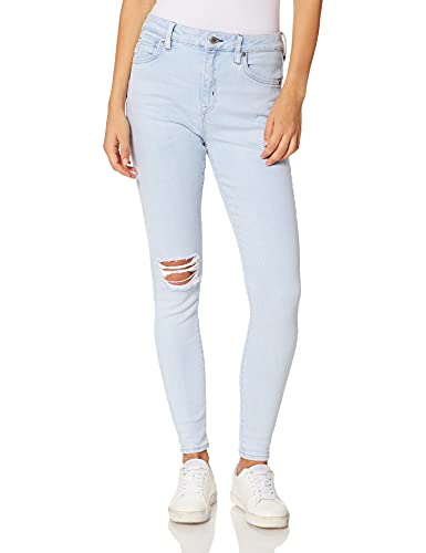 Superdry Damen High Rise Skinny Jeans, Lighter Indigo Vintage Destroy, 30W / 30L von Superdry