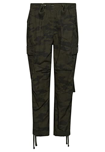 Superdry Damen Parachute Grip Pant Anzughose, Overdyed Camo, 28W x 30L von Superdry