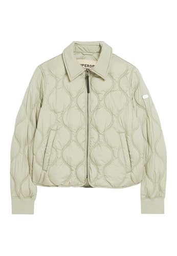 Superdry Damen Studios Cropped Liner Jacket A4-gepolstert, Sulphine Olive Green, 40 von Superdry