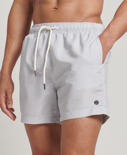 Superdry Herren Badeshorts aus Recyceltem Material Grau - Größe: XL von Superdry