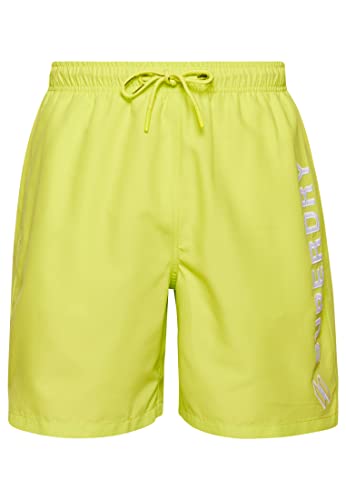 Superdry Herren Bañadores Badehose, elektrisch Limettengrün, XL von Superdry