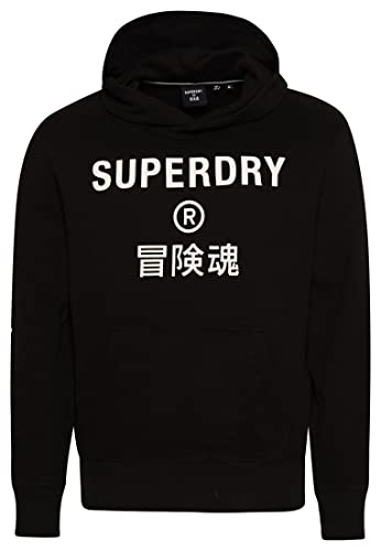 Superdry Herren Code Core Sport Hoodie Schwarz L von Superdry