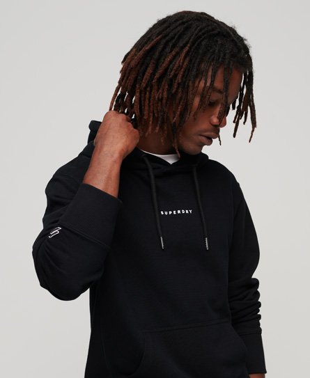 Superdry Men's Code Surplus Logo Hoodie Schwarz - Größe: S von Superdry