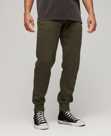 Superdry Men's Essential Jogginghosen mit Logo Grün - Größe: S von Superdry