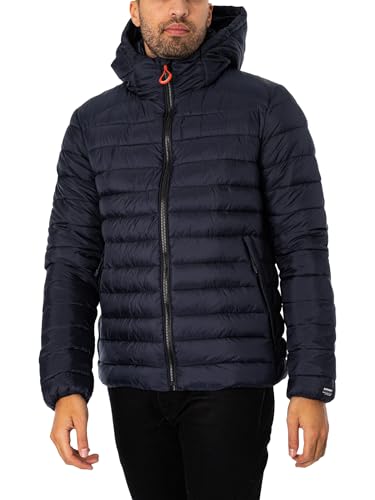 Superdry Herren Hooded Fuji Sport Padded JKT Anorak, Eklipse Navy, Small von Superdry