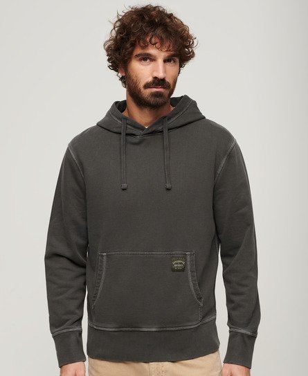 Superdry Herren Hoodie mit Lockerer Passform und Kontrastnaht Schwarz - Größe: XL von Superdry