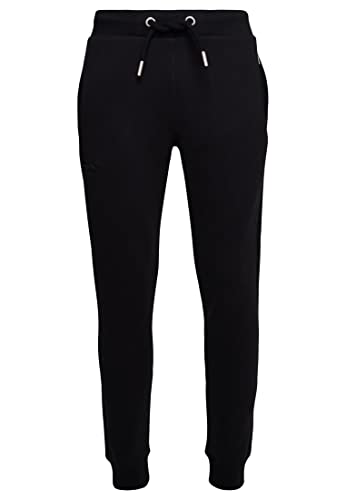 Superdry Herren Joggers Con puños Kapuzenpullover, schwarz, M von Superdry