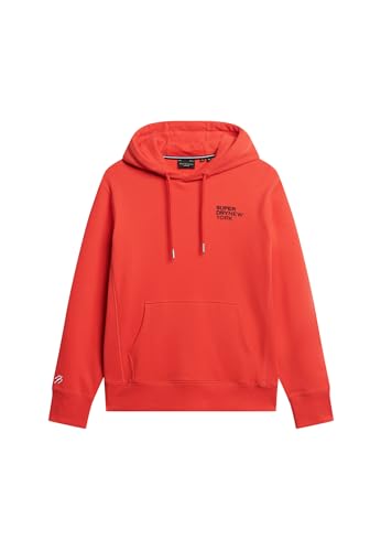 Superdry Herren Locker geschnittenes Luxury Sport Hoodie Abendrot M von Superdry