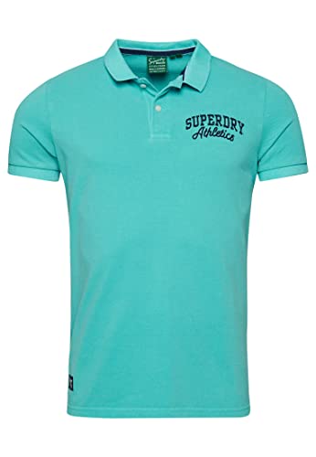 Superdry Herren Polo Bordado Kapuzenpullover, Aruba Aqua, L von Superdry