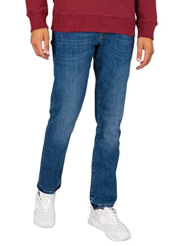 Superdry Herren Vintage Slim Straight Jeans Anzughose, Azul, 30W x 30L von Superdry