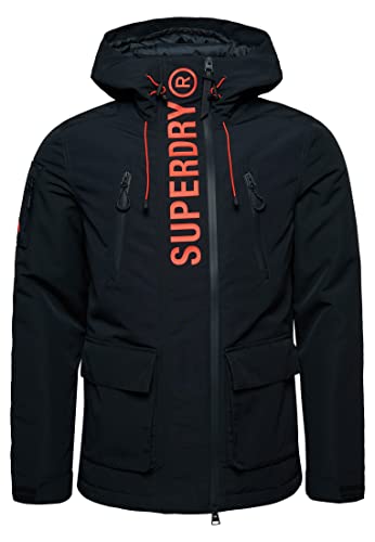Superdry Herren Ultimate Windcheater Baby Jacke, Eclipse Navy/Bold Orange, S Superdry Herren Ultimate Windcheater Baby Jacke, Eclipse Navy/Bold Orange, S von Superdry