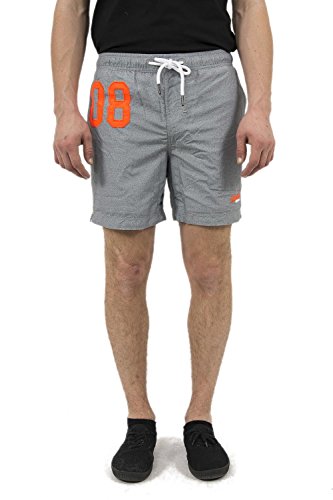 Superdry Herren Water Swim Shorts, Grau (Silver Grey Grit), M von Superdry