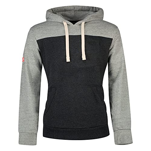 Superdry Mens Vintage VL College Hood UB Kapuzenpullover, Charcoal Marl, M von Superdry