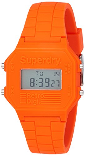 Superdry Herren Digital Quarz Uhr mit Silikon Armband SYGSYG201O von Superdry