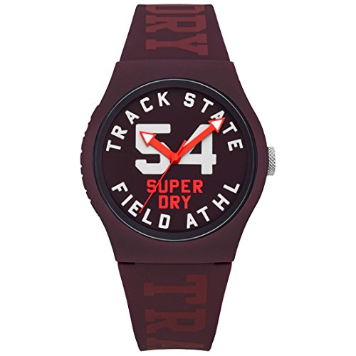 Superdry Unisex Kinder Analog Quarz Uhr mit Silicone Armband SYL182RR von Superdry