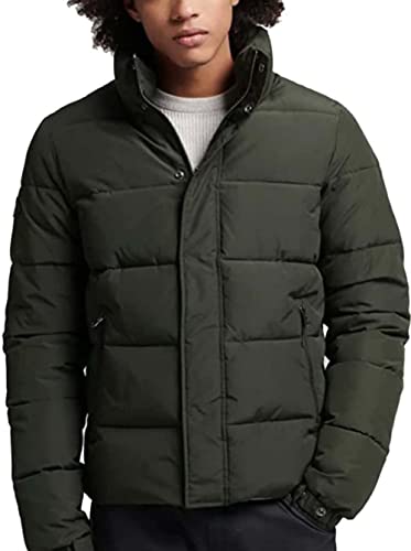 Superdry Herren Retro Steppjacke Surplus Goods Olivgrün L von Superdry