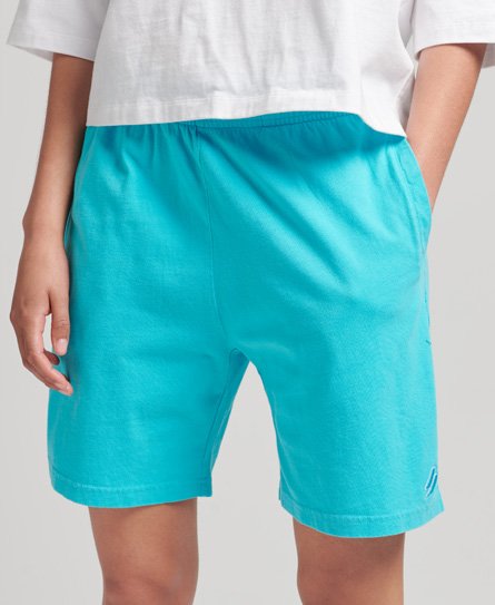 Superdry Women's Code Essential Boy Shorts Türkis - Größe: 36 von Superdry