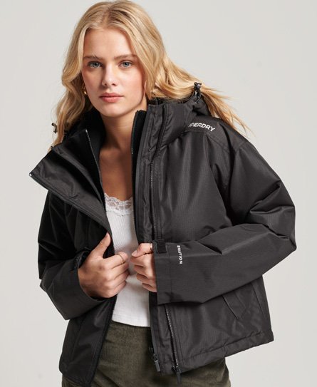 Superdry Women's SD-Windcheater Jacke Schwarz - Größe: 44 von Superdry