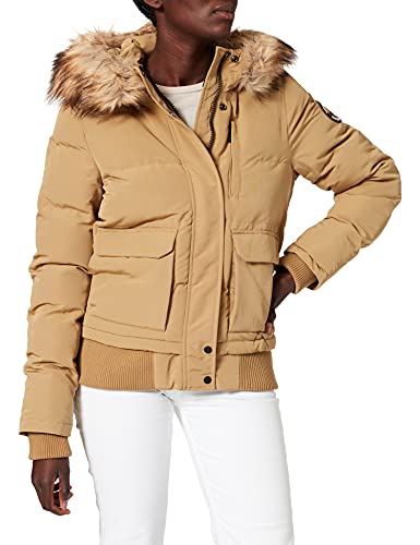 Superdry Womens Everest Bomber Jacket, Camel, L von Superdry